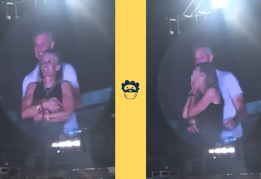 Kiss Cam al concerto dei Coldplay