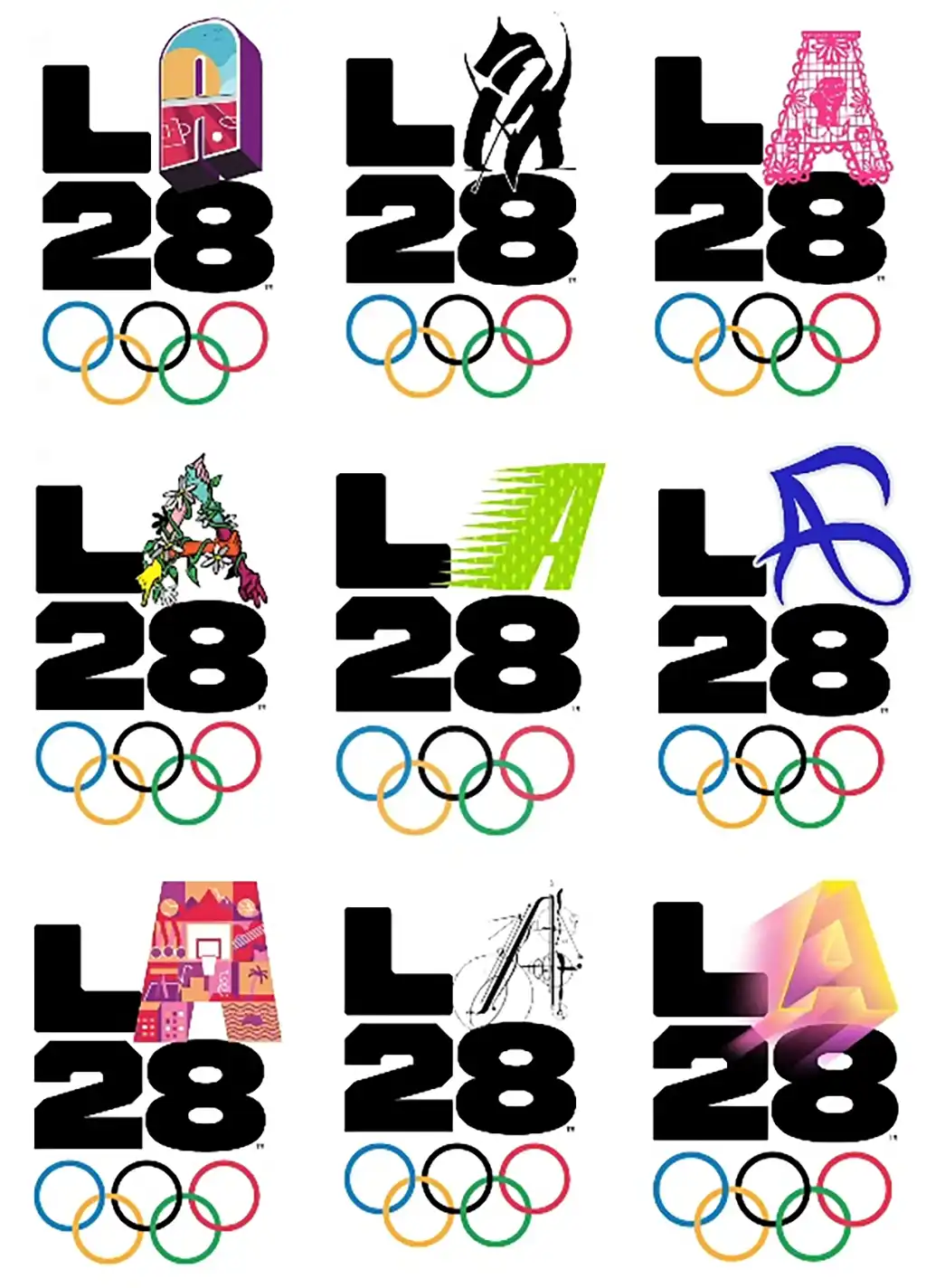 Serie di loghi di LA28