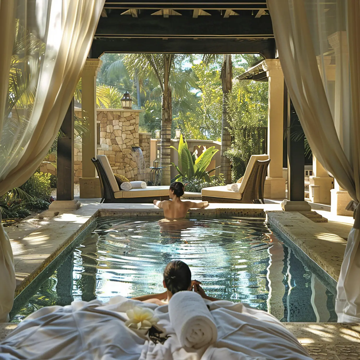 Boutique hotel guest experiencing a memorable stay
